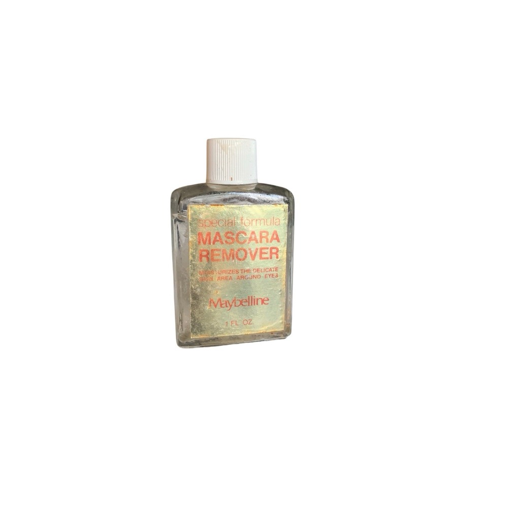 Vintage Maybelline Mascara Remover Special Formula 1 Fl Oz Bottle 1979 95% Full